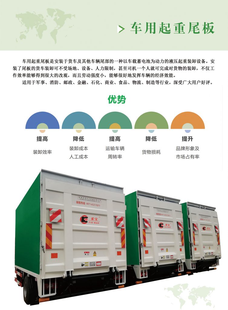 采宝自动化生产线：车用起重尾板 业务领域 第1张